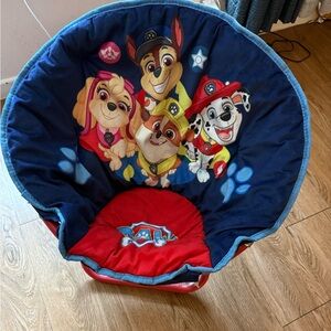 Paw Patrol Kids Round Chair - Navy & Red